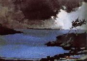 Winslow Homer Storm approaching oil on canvas